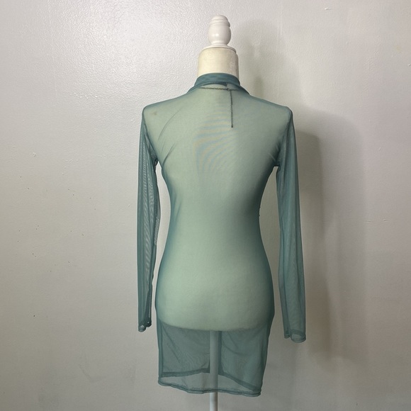 Green mesh dress - Picture 13 of 14